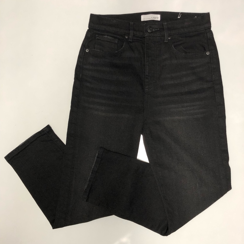 LOFT The slim high rise,Jeans in Black Size 6/28 Petite